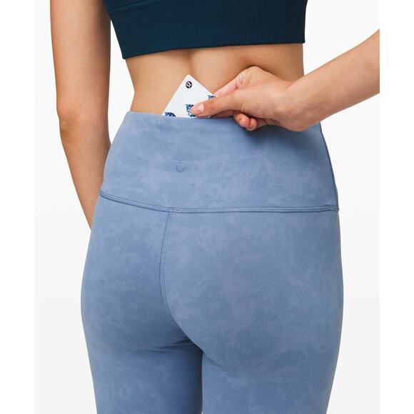 Lululemon Always On HR Tight 28" Nulu Size 10 Blue EUC - Picture 9 of 9